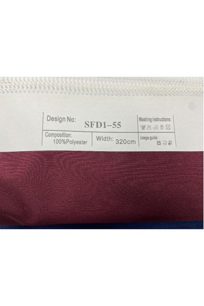 SFD1-55   酒紅色   width：320cm    100%polyester 正面照